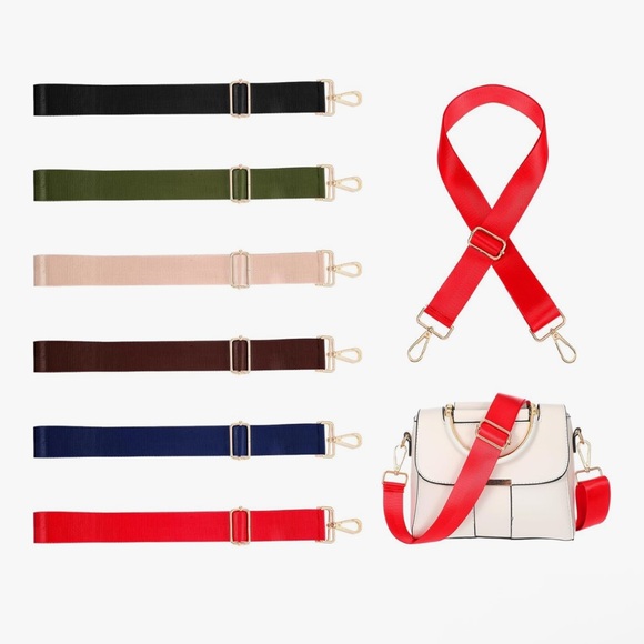 🆕 6 Pcs Purse Straps Replacement, Adjustable Wide Crossbody Shoulder Strap, - Picture 3 of 9